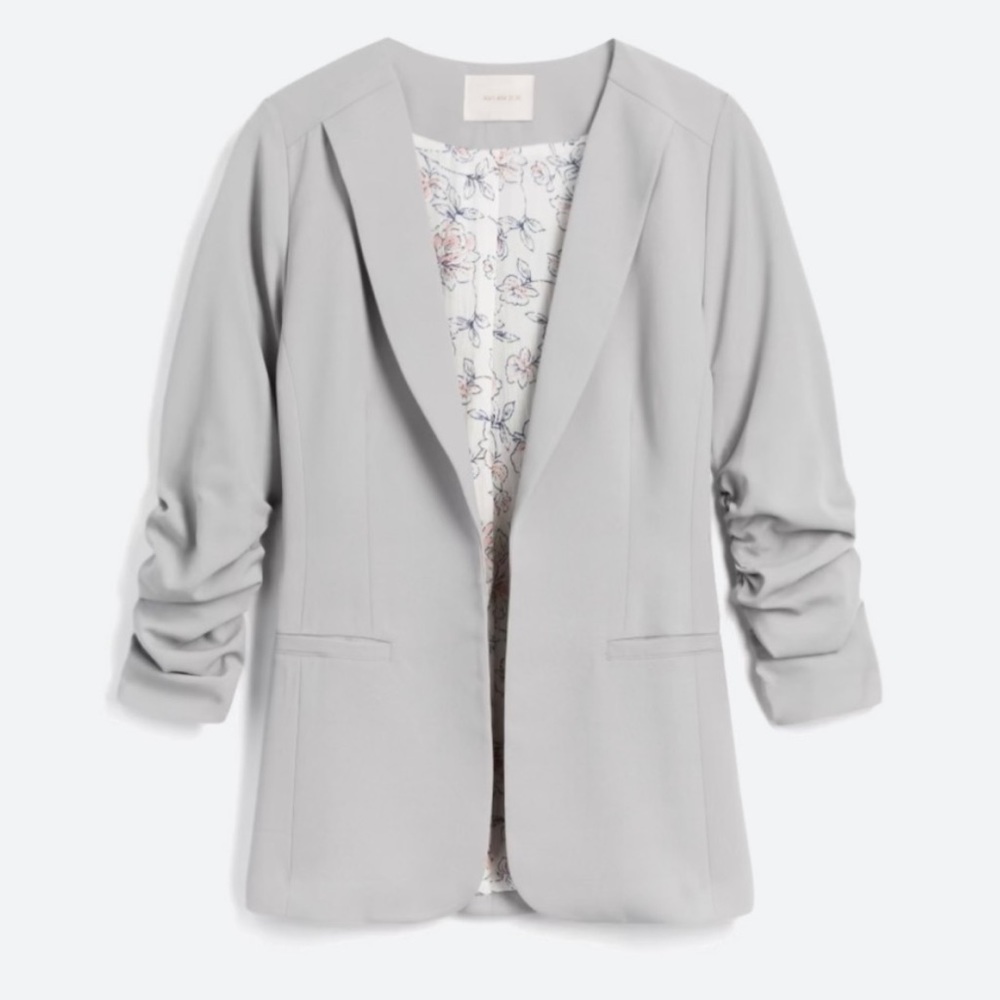 SKIES ARE BLUE - Grey 3/4 Sleeve Blazer